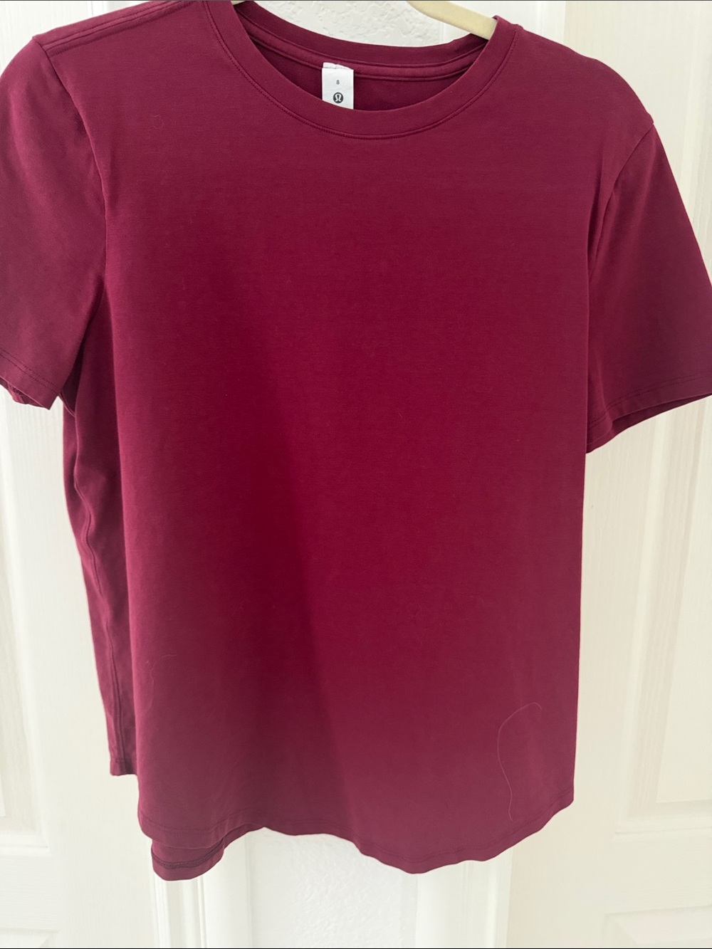 lululemon athletica Men's Short Sleeve Crew Tee in Burgundy